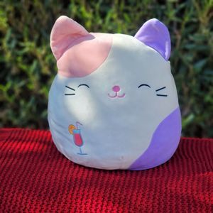 Squishmallows Carlota Calico Cat 12” Plush Cream Pink Purple Kellytoy New 2022